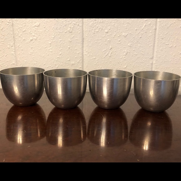 Cool vintage Kirk pewter cocktail rocks and shot Jefferson cups - Picture 4 of 8